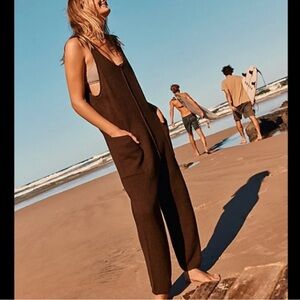 FREE PEOPLE Hailee Knit Sweater Jumper in Burgundy